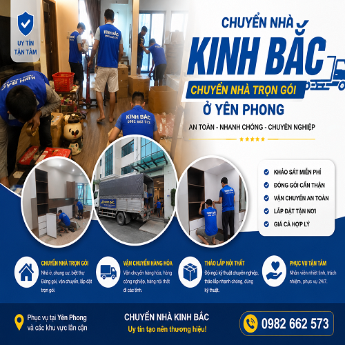 Chuyển nhà trọn gói tại Yên Phong