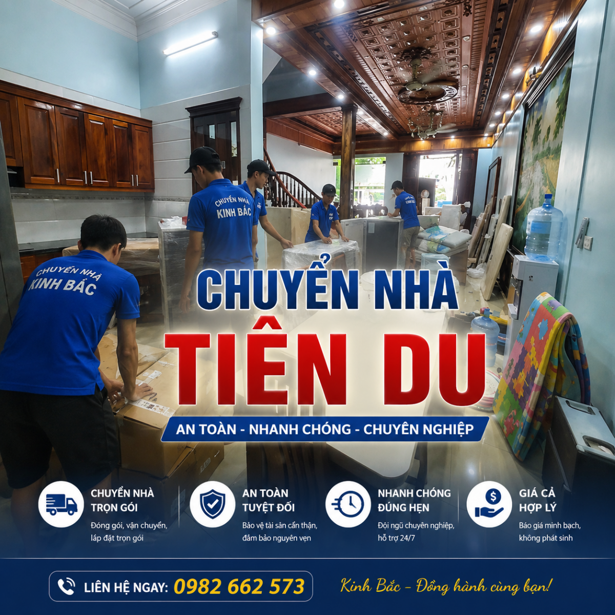 Dịch vụ chuyển nhà trọn gói tại Tiên Du Bắc Ninh